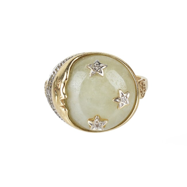 Jade and 14K Ring