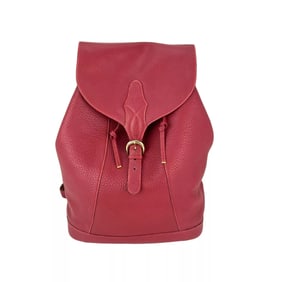 Hermes Vintage Red Leather Backpack