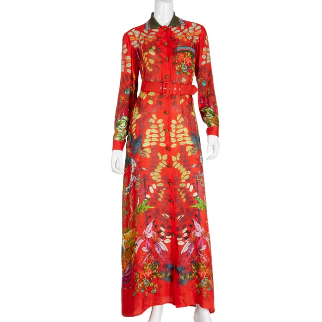 Etro Milano floral silk maxi dress