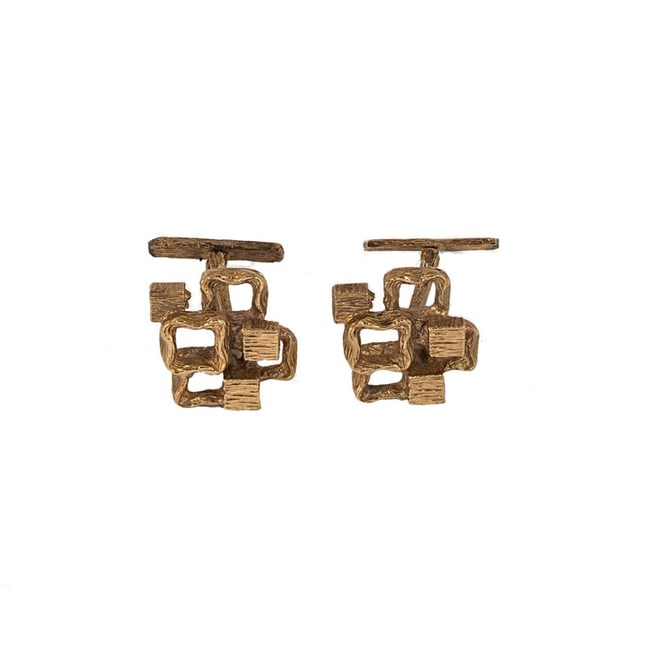 A pair of late 20th century cufflinks,