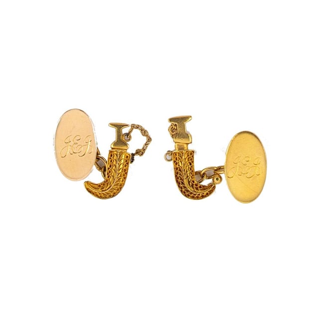 A pair of cufflinks,