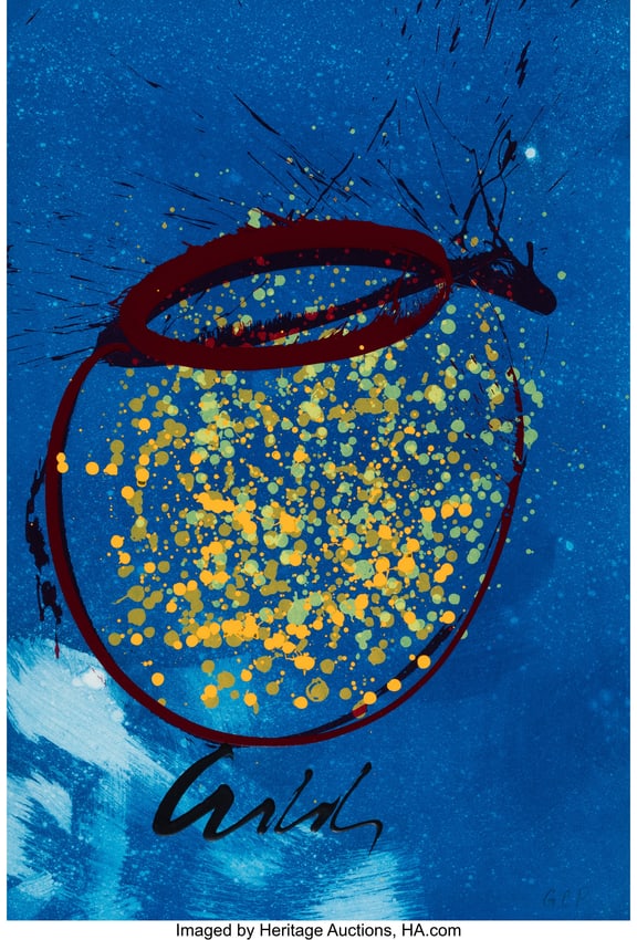 67138: Dale Chihuly True Blue, 2015 Lithograph and inta