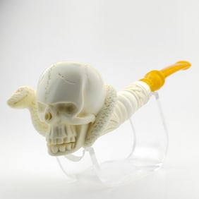 Snake Skull Meerschaum Pipe