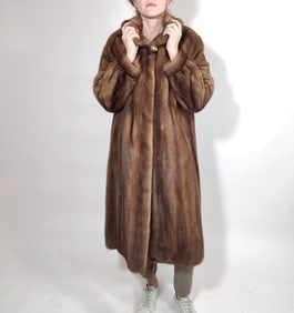 Saga Pastel Mink Fur Coat