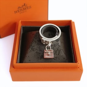 Hermes Kelly Size 10 Silver Ring