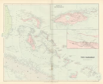 Antique Maps Prints West Indies, Caribbean