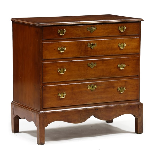 Southern Chippendale Cherry Chest of Drawers