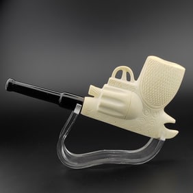 Gun Shaped Meerschaum Pipe,Revolver