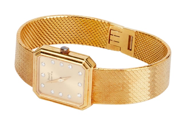 Olivia Newton-John | Piaget 18K Gold and Diamond Wrist Watch