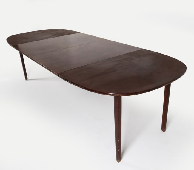 OLE WANSCHER DANISH EXTENDING DINING TABLE