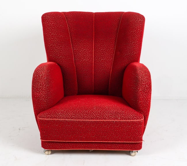 FLEMMING LASSEN STYLE CHANNEL BACK CHAIR C.1950'S