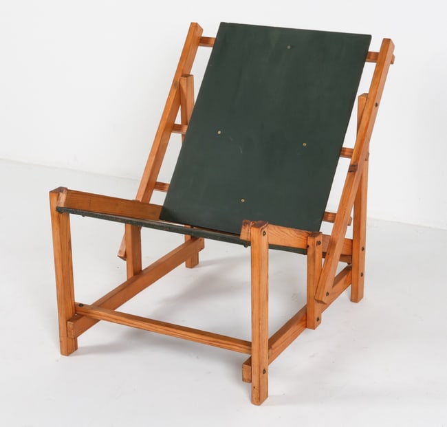 MID-CENTURY DANISH PINE FOLDING CHAIR C.1970'S