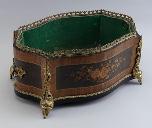 NAPOLEON III INLAID AND ORMOLU-MOUNTED PLANTER France, 19th Century Height 8