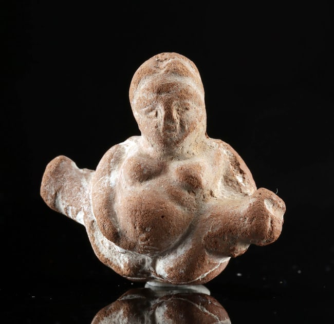 Romano-Egyptian Terracotta Baubo Amulet