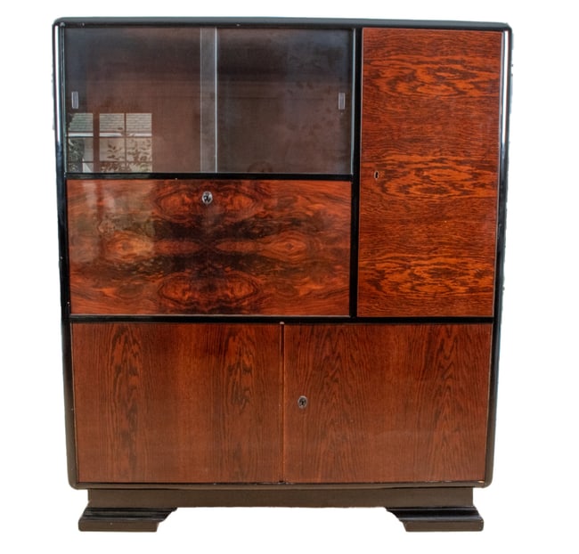 ART DECO STYLE BOOKCASE CABINET