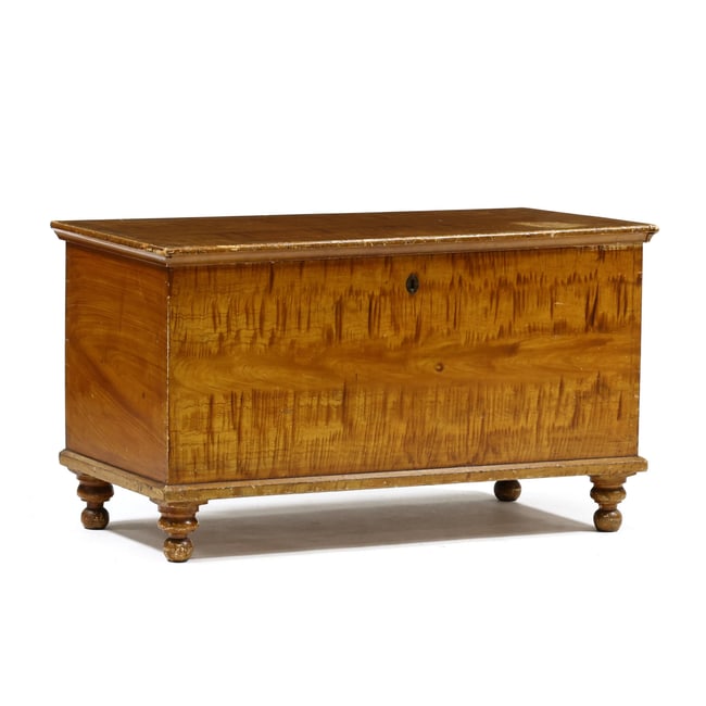 Mid-Atlantic Faux Grain Painted Blanket Chest