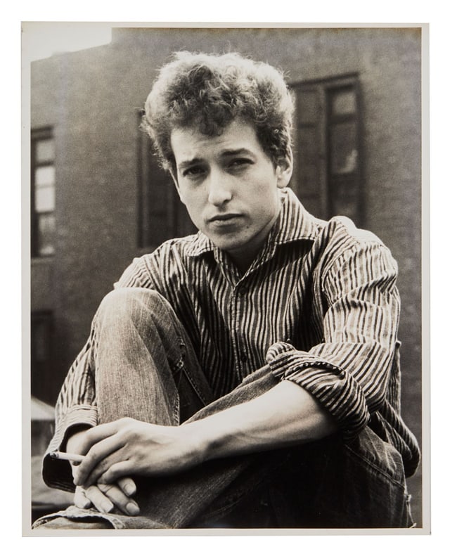 Bob Dylan | Large Vintage Photograph From 1963 Ralph Baxter Session