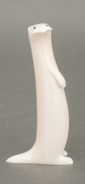 Aaron Oseuk Standing Otter Bone Sculpture