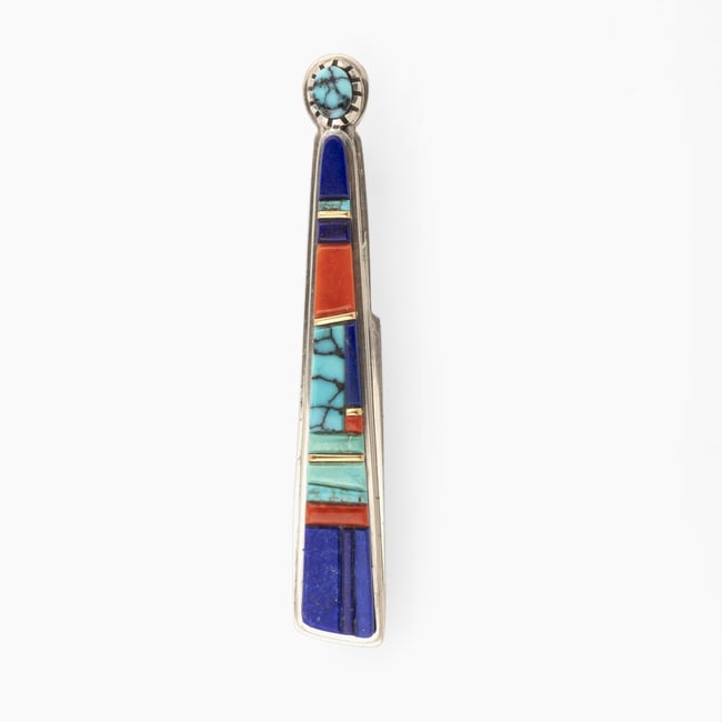 Sherian [Sonwai] Honhongva, Silver Maiden Multi-Stone Inlay Pin