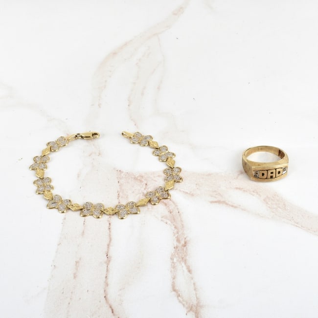 14K Bracelet / 10K Ring