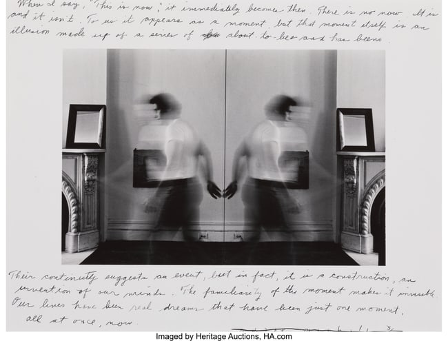 39035: Duane Michals (American, b. 1932) When I Say Thi