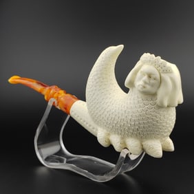 Shahmaran Meerschaum Pipe,The King of Snakes