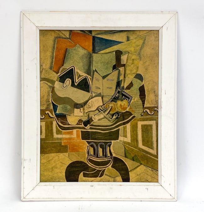 AFTER GEORGE BRAQUE (1882-1963) CUBIST SERIGRAPH