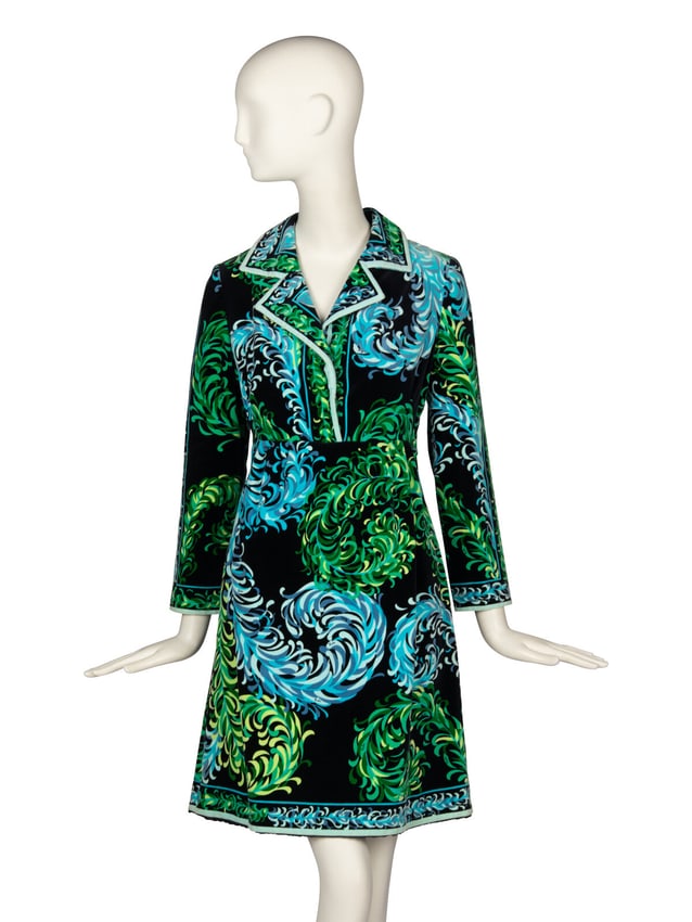 EMILIO PUCCI, VELVET COAT DRESS