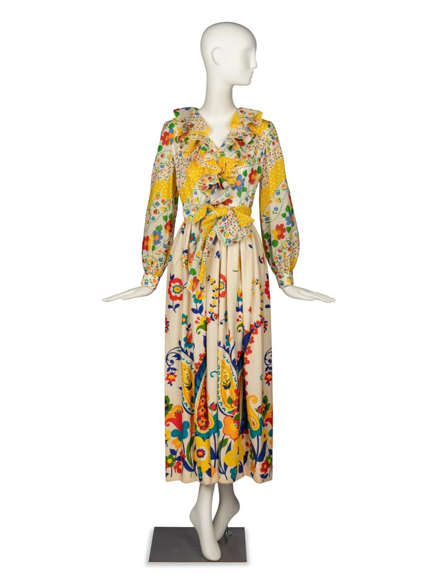 OSCAR DE LA RENTA, DAY DRESS, 1973