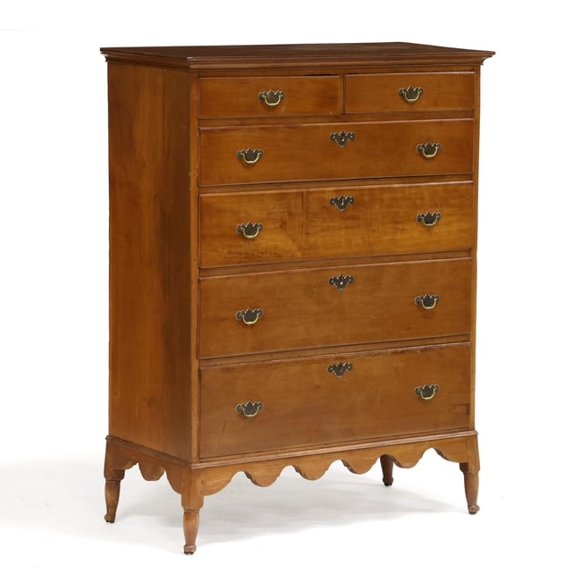 Southern Cherry Semi-Tall Chest of Drawers