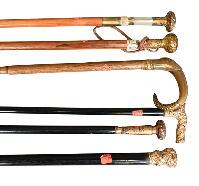 Six Antique Canes