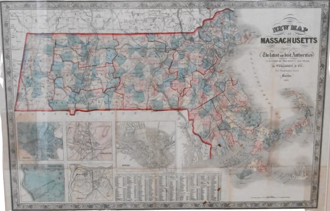 New Map of Massachusetts