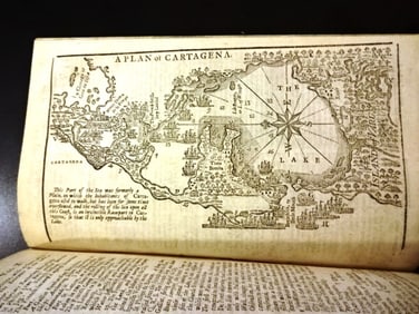 1740 Magazines Maps of the West Indies Cartagena