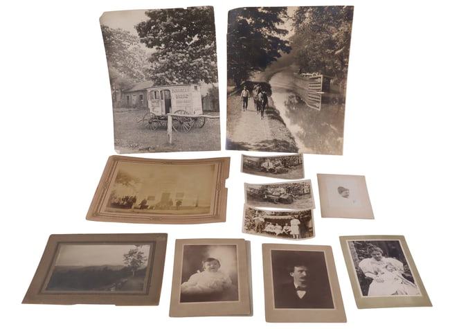 Three Large Formatted Early Photographs