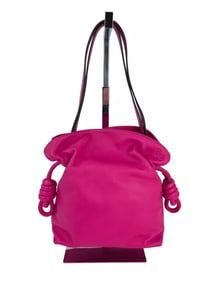 Loewe Nappa Pink Flamenco Medium Knot Shoulder Bag