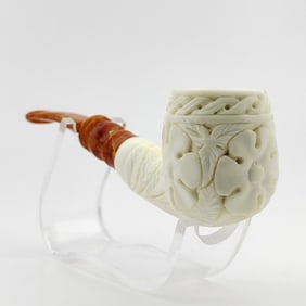 Classic Floral Meerschaum Pipe