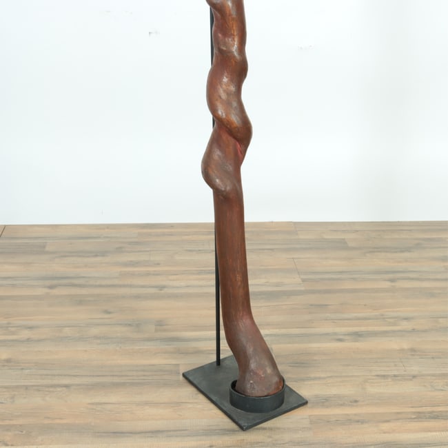 International School Wood & Brass Sculpture