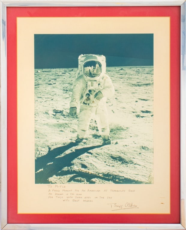 Buzz Aldrin Signed Apollo 11 Photograph