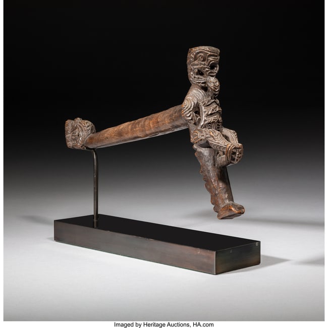 42039: A Rare Maori Perch Snare (Mutu Kaka)  New Zealan