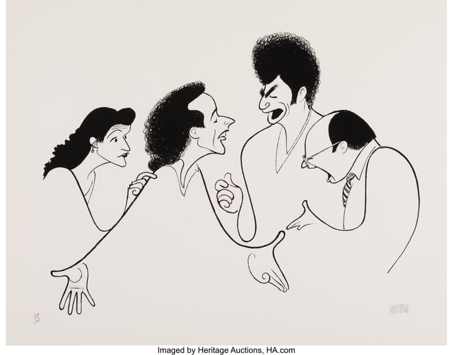 18078: Al Hirschfeld (American, 1903-2003) Seinfeld 199