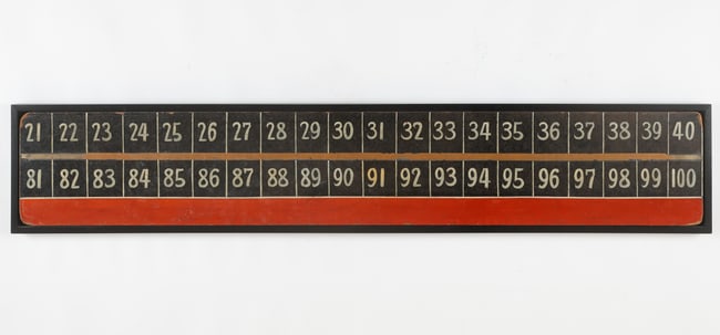 Folk Sign Carnival or Circus of Numbers, Circa mid-20th Century