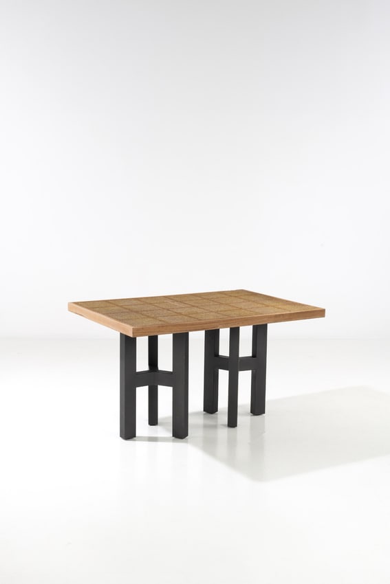 Ado Chale (born in 1928) High table Mosaic of Madagascar peppercorns, resin, beech, meranti and