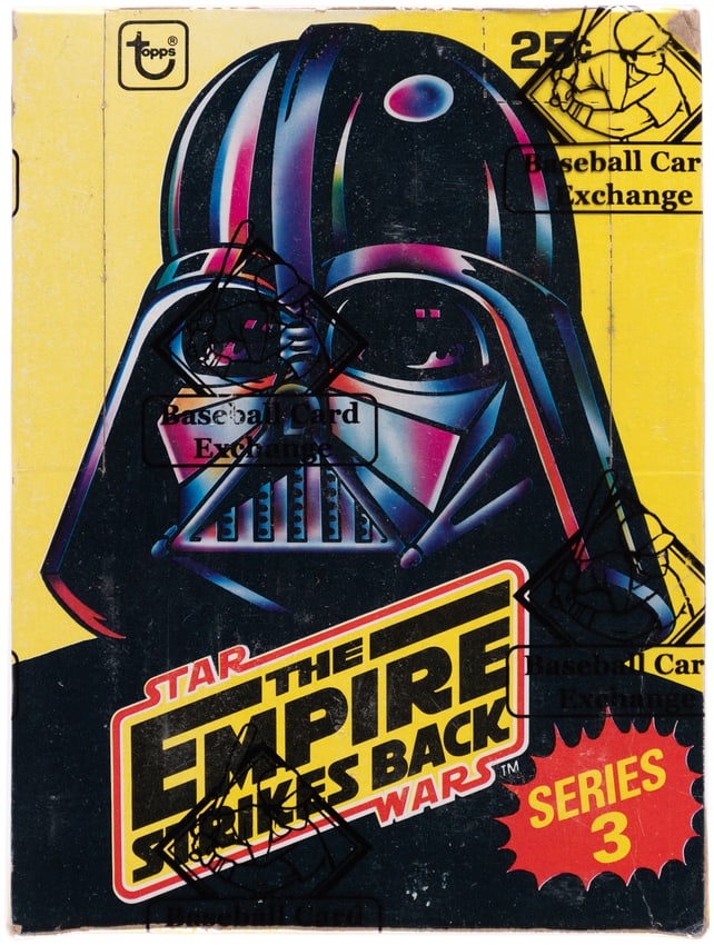 1980 TOPPS STAR WARS: THE EMPIRE STRIKES BACK SERIES 3 FULL WAX BOX BBCE CERTIFIED.