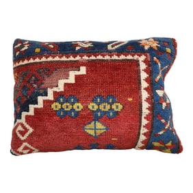 Antique Kazak Rug Pillow