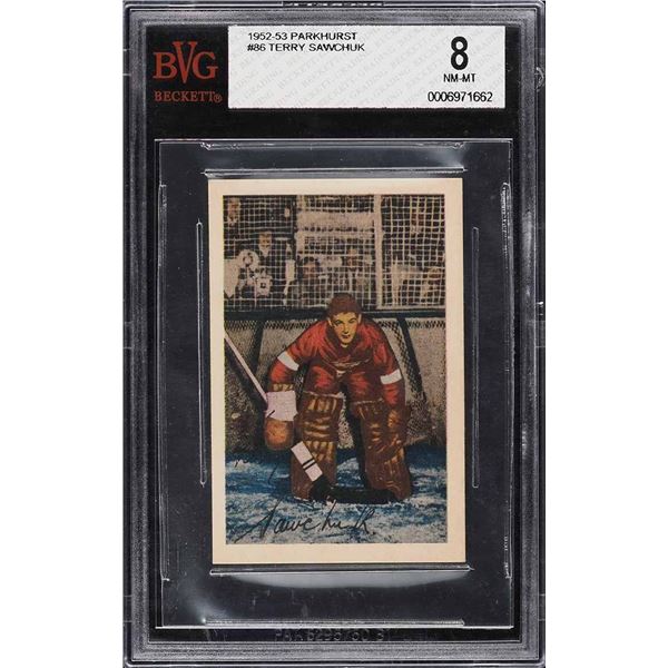 1952-53 Parkhurst #86 Terry Sawchuk (BVG 8)