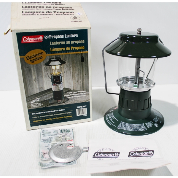 COLEMAN DOUBLE MANTEL PROPANE LANTERN