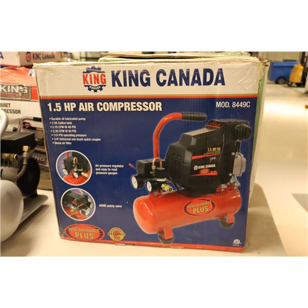 COMPRESSOR 2-GAL 1.5 HP KING CANADA 8449C