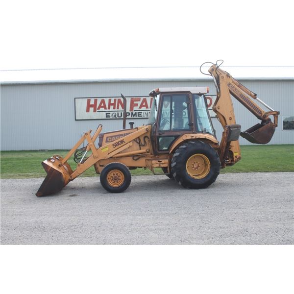 Case 580K 2wd backhoe, extenda-hoe, 3166 hours