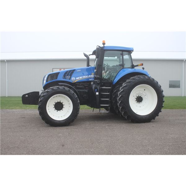 New Holland T8.435 4wd tractor, luxury cab, air, 50K CVT, 1year engine warranty, 2155 hours