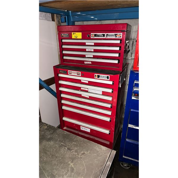 HOMAK PROFESSIONAL RED 7 DRAWER MOBILE INDUSTRIAL TOOL BOX (27